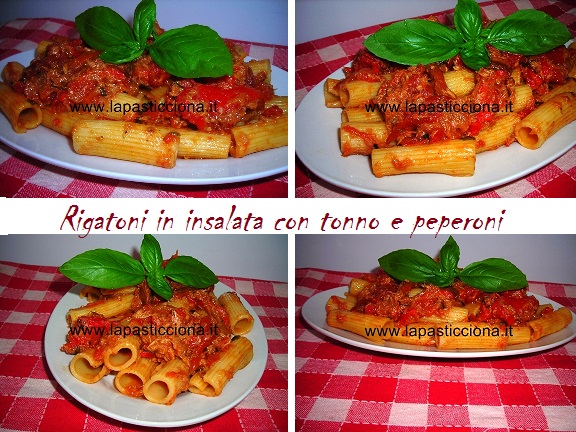 RRigatoni in insalata con tonno e peperoni