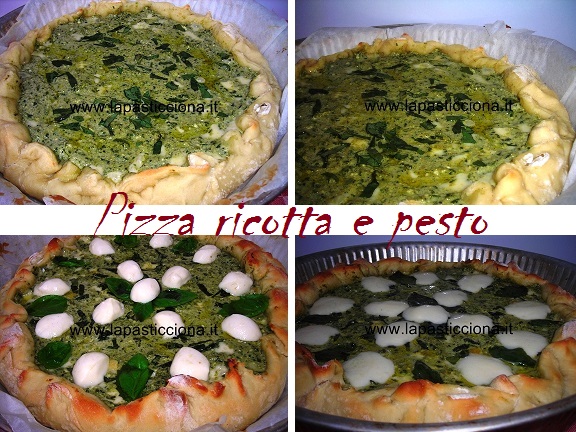 Pizza ricotta e pesto