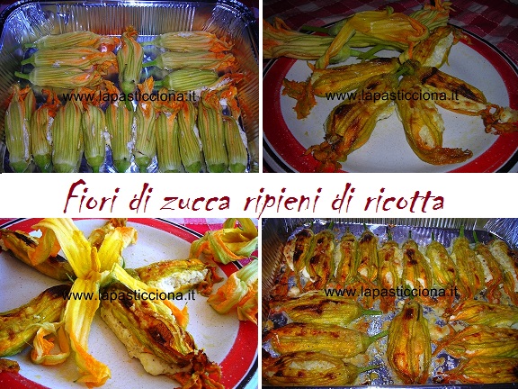 Fiori di zucca ripieni di ricotta