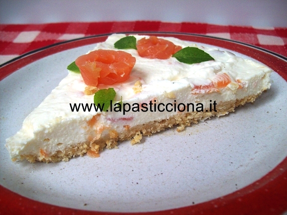 Torta di formaggio al salmone (Cheesecake)