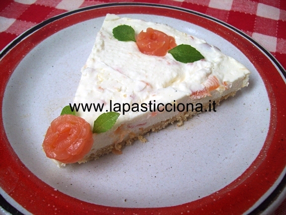 Torta di formaggio al salmone (Cheesecake)