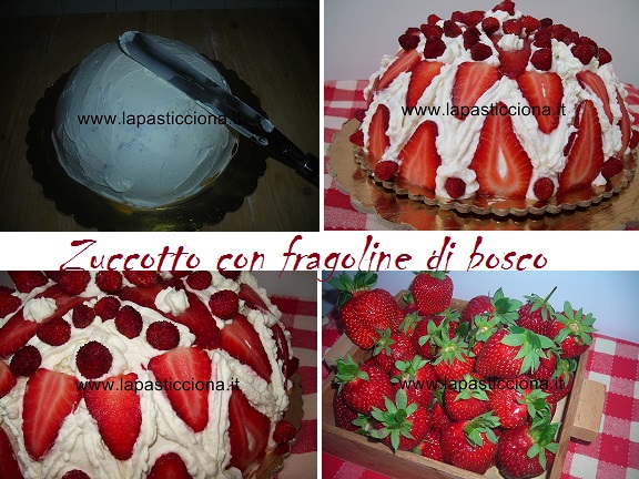 Zuccotto con fragoline di bosco