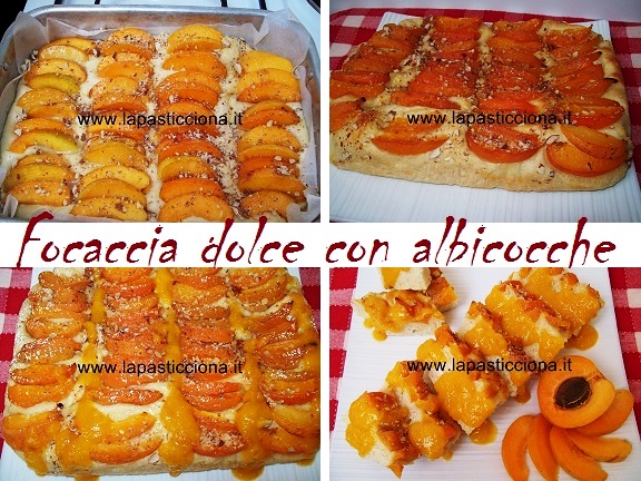 Focaccia dolce con albicocche