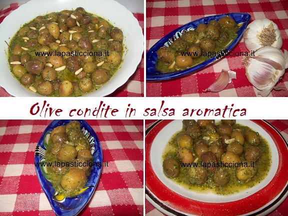 Olive condite in salsa aromatica