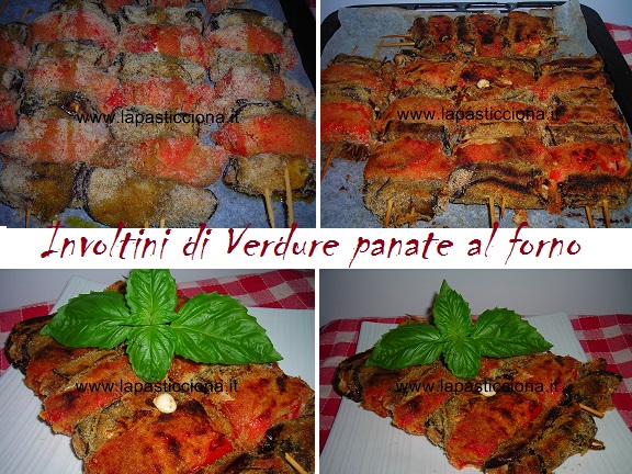 Involtini di Verdure panate al forno