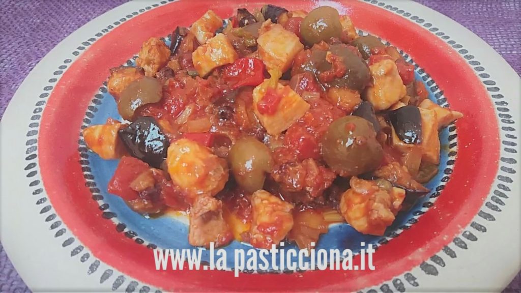 Caponata di pesce spada e melanzane