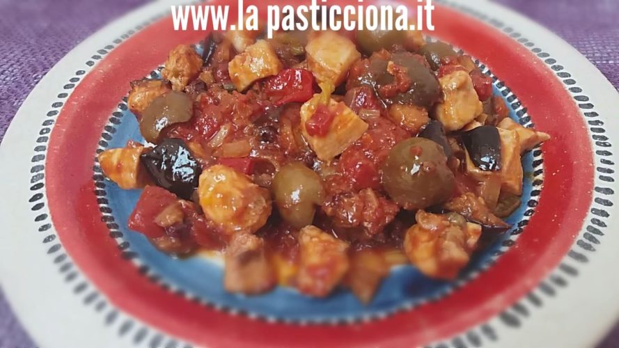 Caponata di pesce spada e melanzane