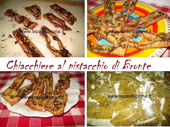 Chiacchiere al pistacchio di Bronte