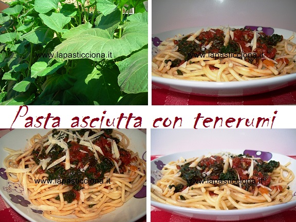 Pasta asciutta con tenerumi