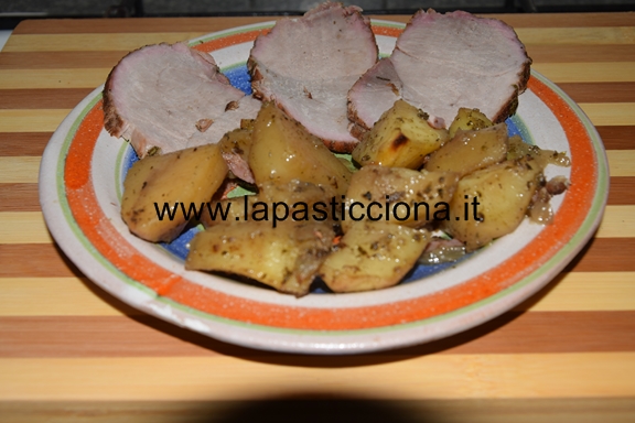 Arista di maiale al forno con patate