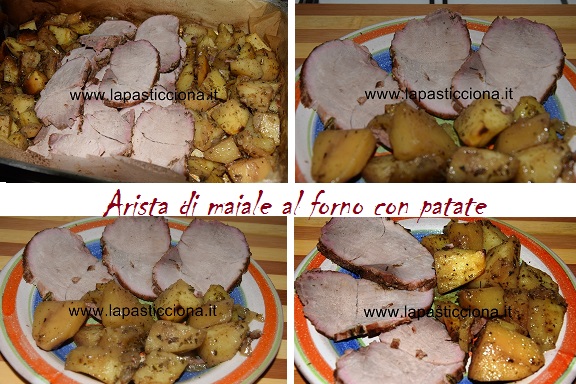 Arista di maiale al forno con patate