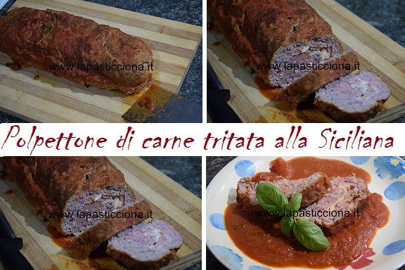 Polpettone di carne tritata alla Siciliana