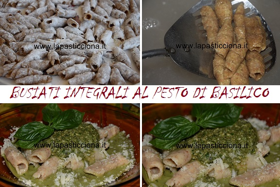 Busiati integrali al pesto di basilico