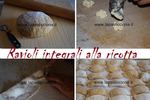 Ravioli integrali alla ricotta con sugo di maiale