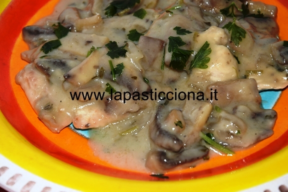 Scaloppine di tacchino ai funghi