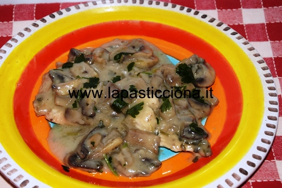 Scaloppine di tacchino ai funghi