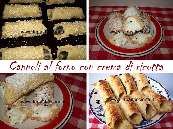 Cannolo al forno con ricotta 