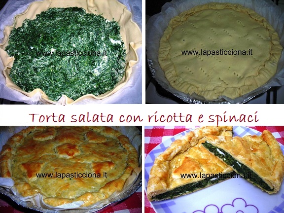 Torta salata con ricotta e spinaci