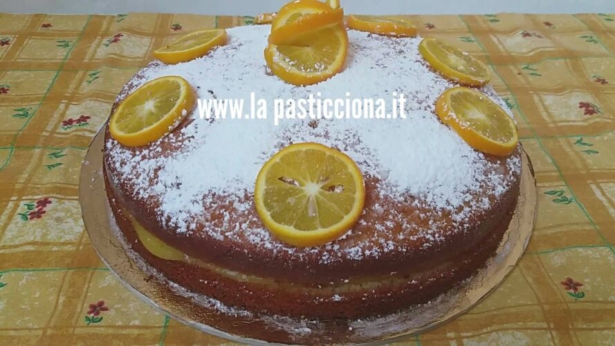 Torta con crema all’arancia