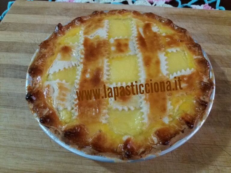 Crostata con crema al limone