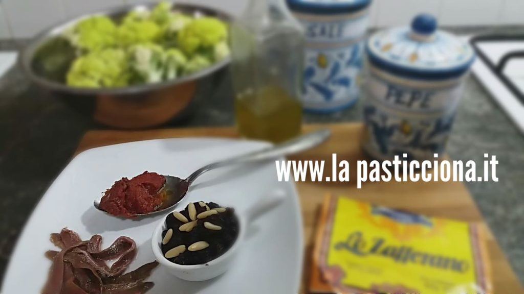 Ingredienti pasta con i broccoli aiiminata