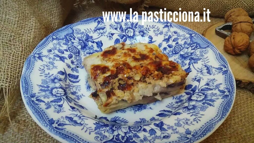 Lasagne al gorgonzola con radicchio e noci