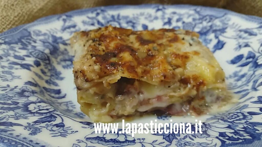 Lasagne al gorgonzola con radicchio e noci