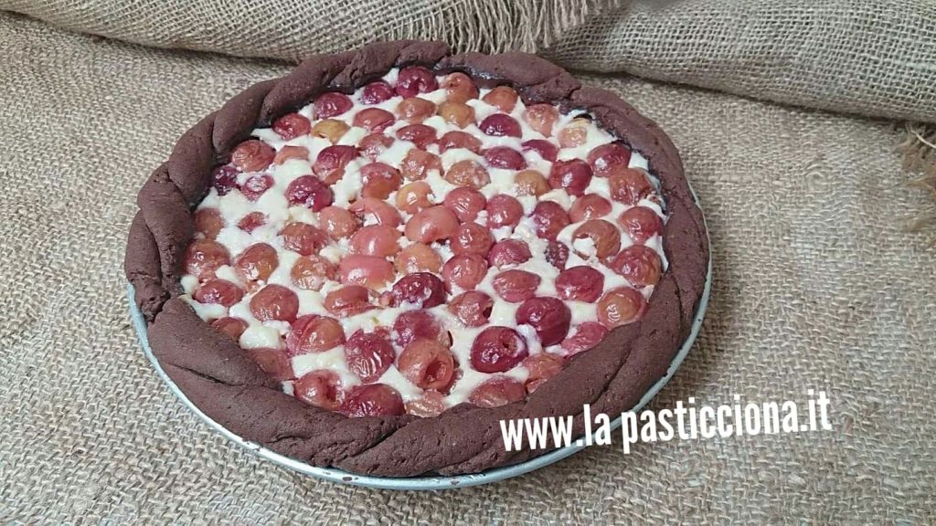 Crostata di ciliegie e ricotta