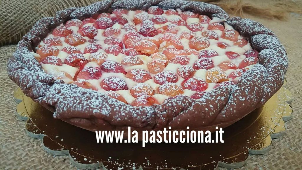 Crostata di ciliegie e ricotta