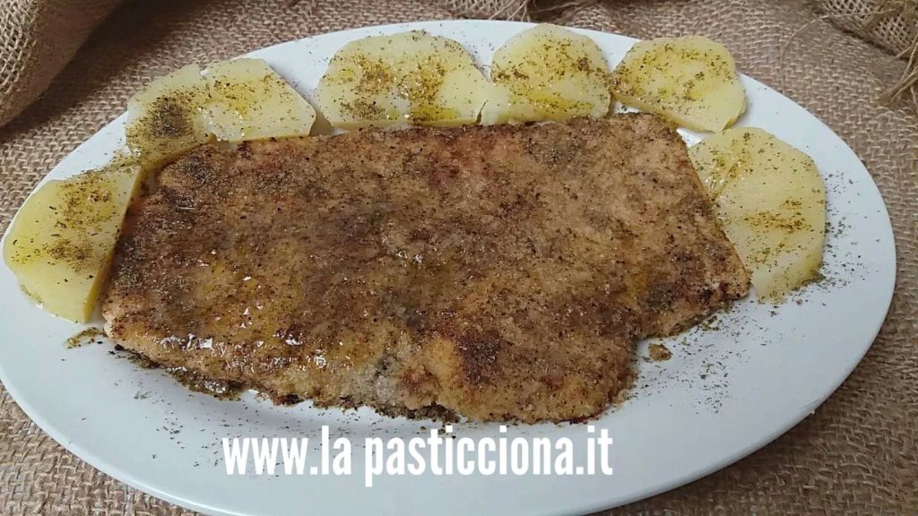 Pesce spada panato al salmoriglio